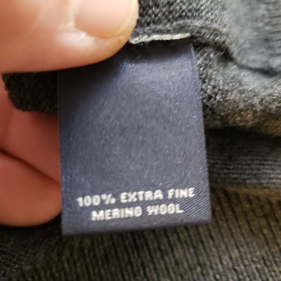 Hart Shaffner Marx Mens Long Sleeve Extra Fine Merino Wool V Neck Sweater Sz XL - Picture 6 of 8